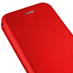 Луксозен кожен калъф тефтер ултра тънък Wallet FLEXI и стойка за Honor X8 TFY-LX1 червен 